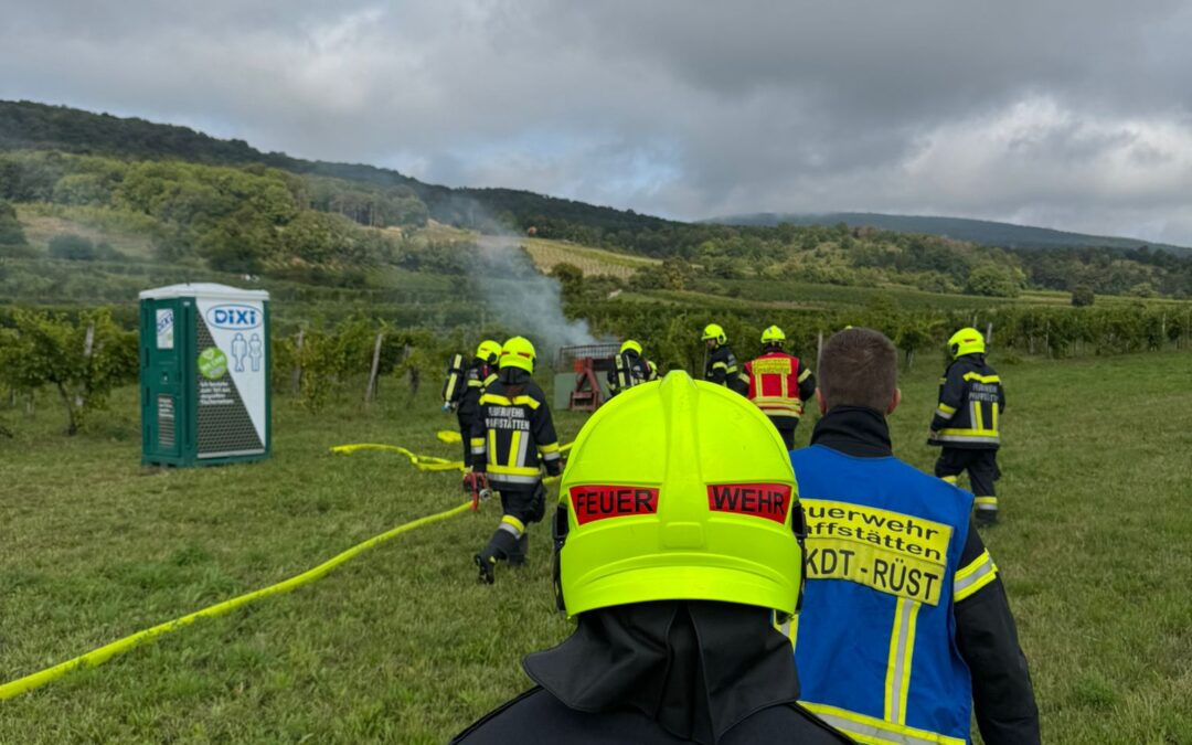 Brand eines Stromerzeuger in den Weingärten